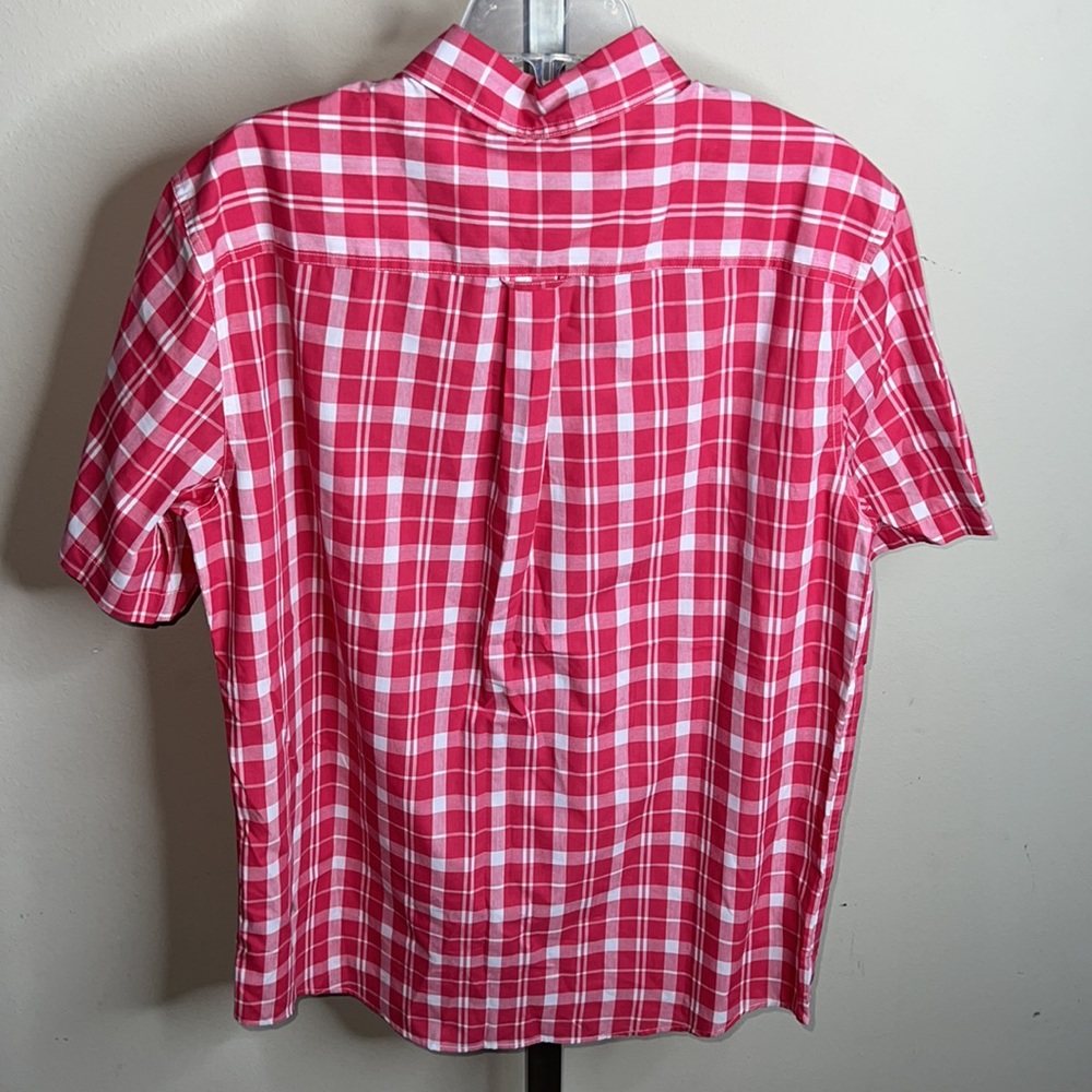 NWT Chaps button down plaid short sleeve Large - Picture 2 of 4